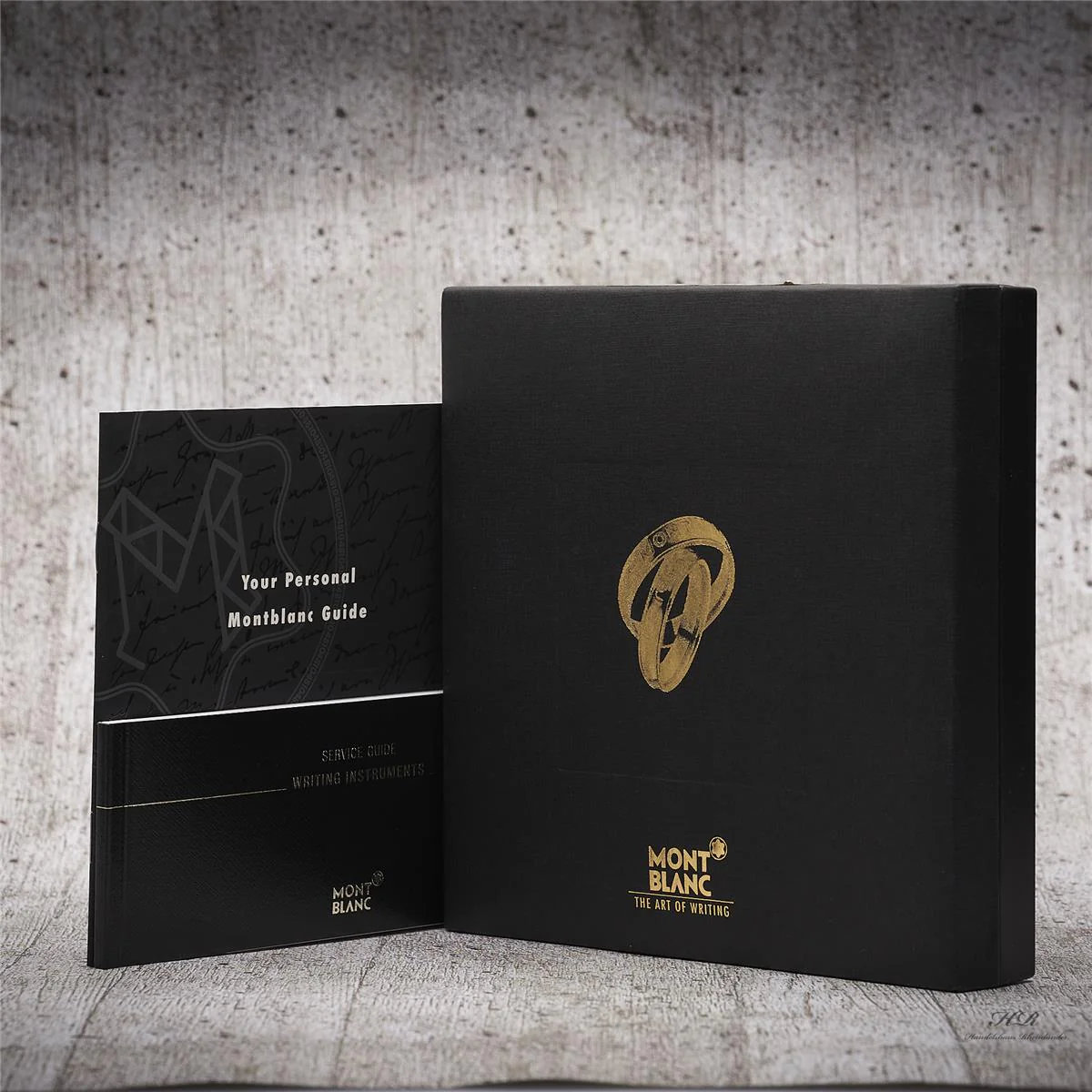 Montblanc Meisterstück Wedding Fountain Pen Set Black Resin Gold ID 104150 - Image 8